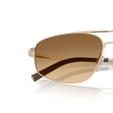 Oliver Peoples R-14 con montatura Oro Spazzolato e lenti  Marrone - Variant