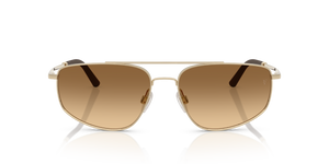 Sie Oliver Peoples R-14 mit Gold gebürstet Gestell und Braun Gläsern - Das Bild 2