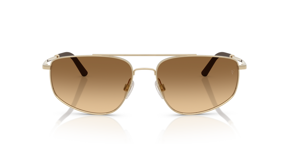 Oliver Peoples R-14 with Brushed Gold frame and Brown lenses - image 2