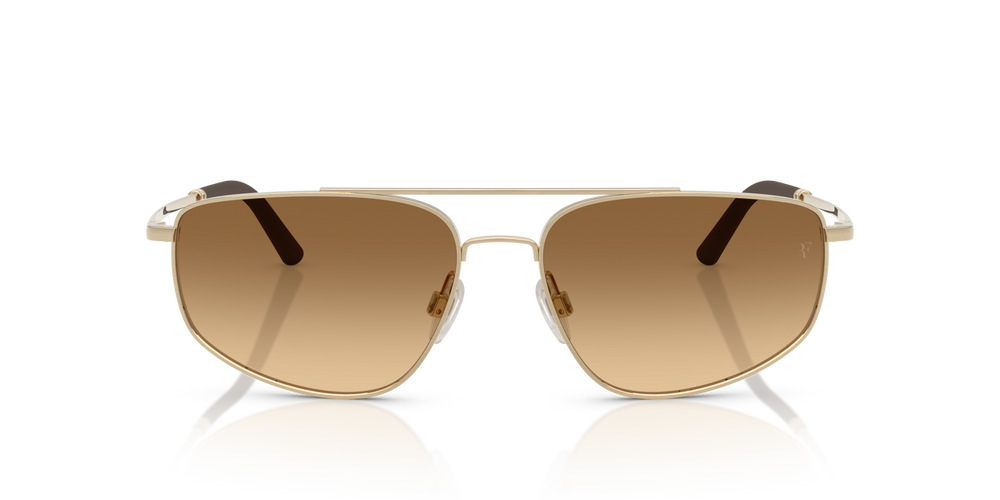 Oliver Peoples R-14 with Brushed Gold frame and Brown lenses - image 2