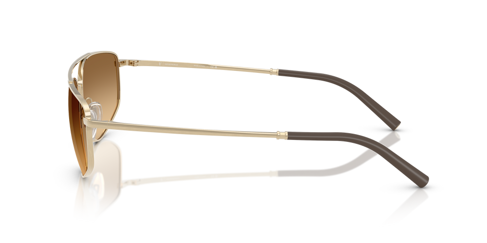 Oliver Peoples R-14 with Brushed Gold frame and Brown lenses - Image 4