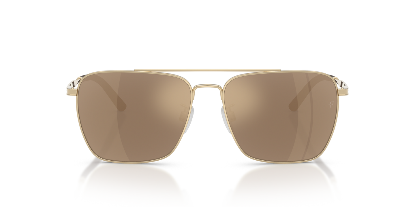 Oliver Peoples R-15、ゴールドフレーム、ゴールドレンズ - 画像 テンプル