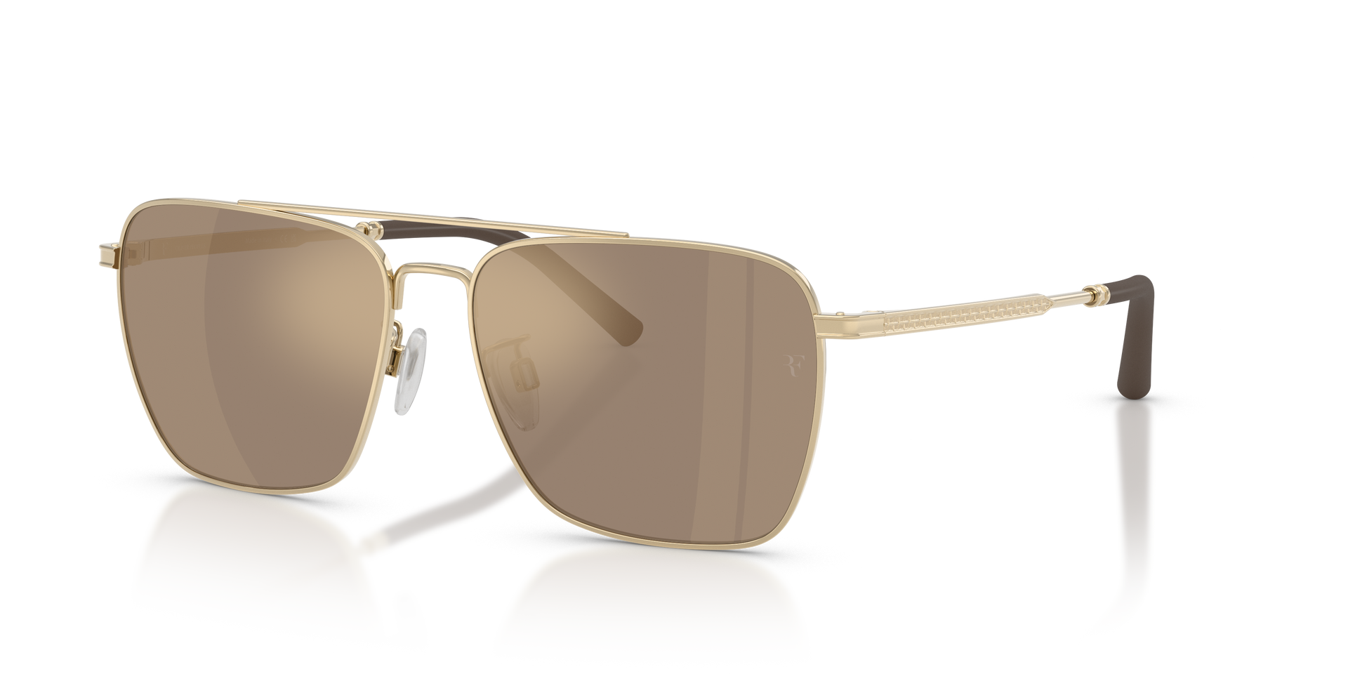Oliver Peoples R-15 with Gold frame and Desert Flash Mirror lenses