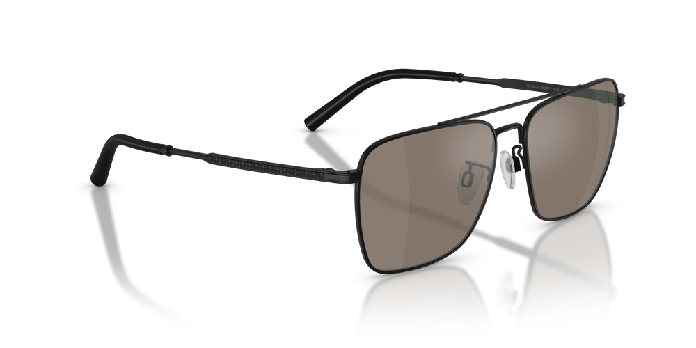 Oliver Peoples R-15 con montatura Nero Opaco e lenti  Marrone - L'immagine 3