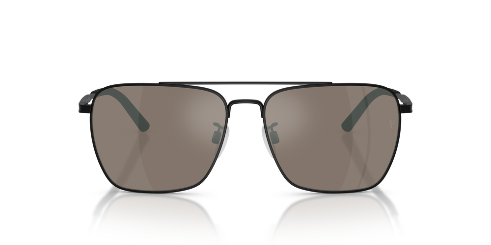 Oliver Peoples R-15 con montatura Nero Opaco e lenti  Marrone - L'immagine 2