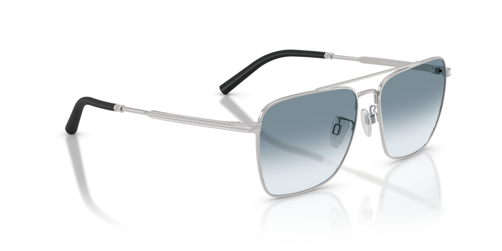 Oliver Peoples R-15 with Brushed Silver frame and Blue lenses - image 3