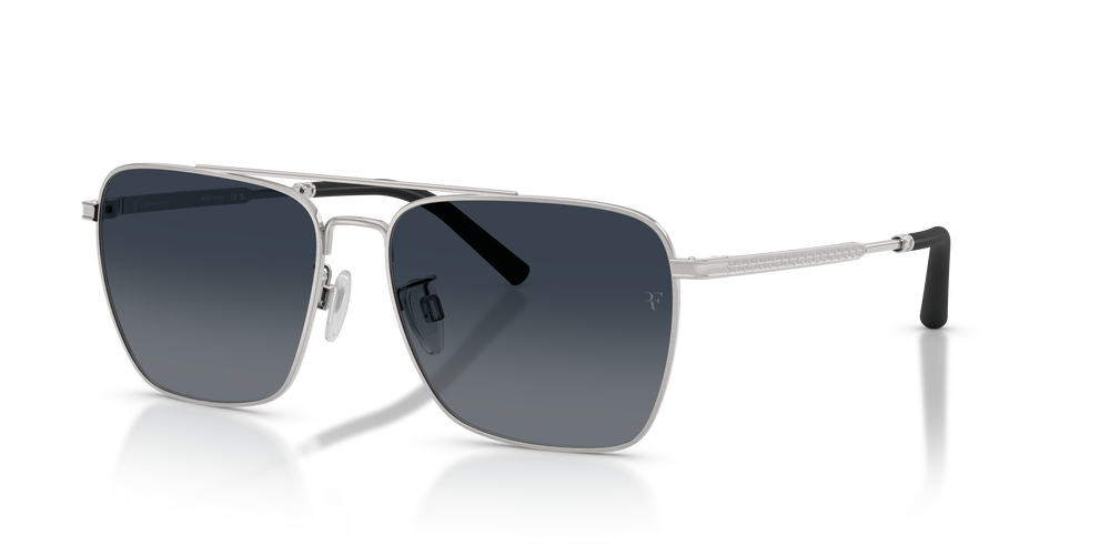 Oliver Peoples R-15 with Brushed Silver frame and Sky Gradient