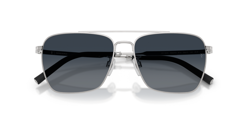 Oliver Peoples R-15 with Brushed Silver frame and Blue lenses - image 6