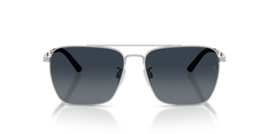 Sie Oliver Peoples R-15 mit Silber gebürstet Gestell und Blau Gläsern - Bild 8