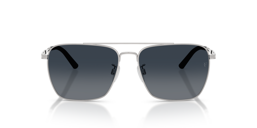 Oliver Peoples R-15 with Brushed Silver frame and Blue lenses - image 8