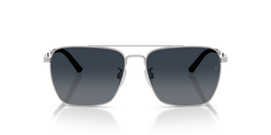 Oliver Peoples R-15 with Brushed Silver frame and Blue lenses - image 8