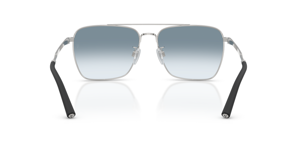 Sie Oliver Peoples R-15 mit Silber gebürstet Gestell und Blau Gläsern - Bild 5