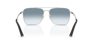 Sie Oliver Peoples R-15 mit Silber gebürstet Gestell und Blau Gläsern - Bild 5