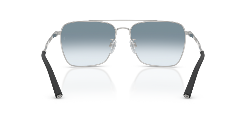 Oliver Peoples R-15、ブラッシュシルバーフレーム、ブルーレンズ - 画像 5