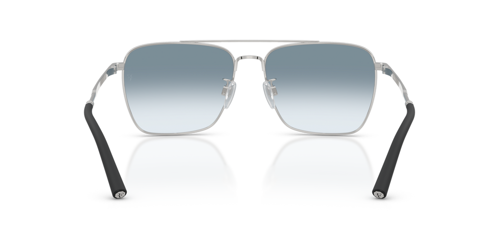 Oliver Peoples R-15 with Brushed Silver frame and Blue lenses - image 5