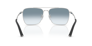Oliver Peoples R-15 with Brushed Silver frame and Blue lenses - image 5