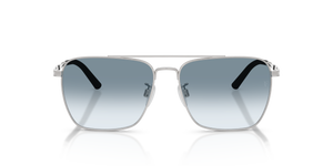Sie Oliver Peoples R-15 mit Silber gebürstet Gestell und Blau Gläsern - Bild 2