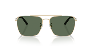 Oliver Peoples R-15 with Brushed Gold frame and Green lenses - image 2