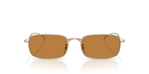 Oliver Peoples TK-14 con montura Oro y lentes Marrón - imagen 2