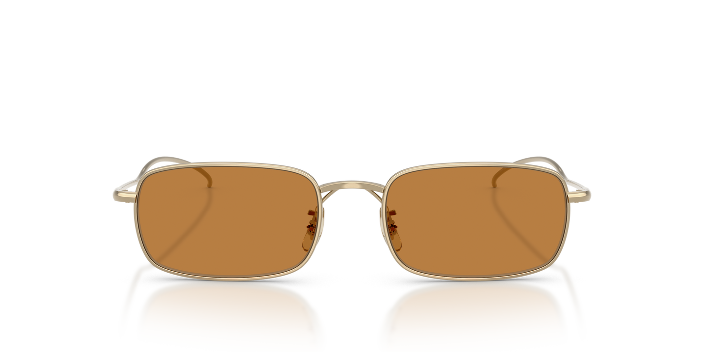 Oliver Peoples TK-14 with Gold frame and Cognac lenses | Oliver
