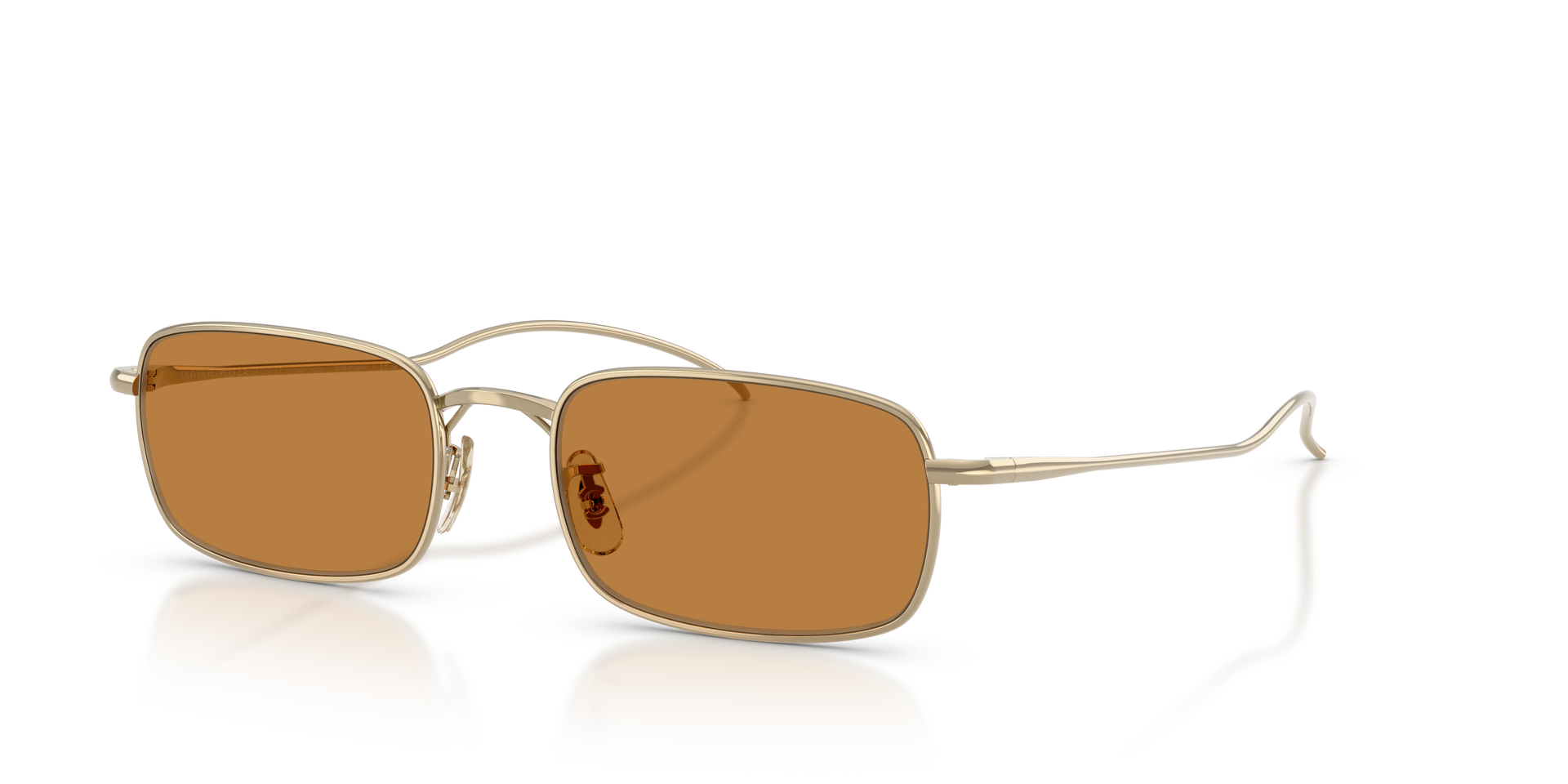 Oliver Peoples TK-14 with Gold frame and Cognac lenses | Oliver
