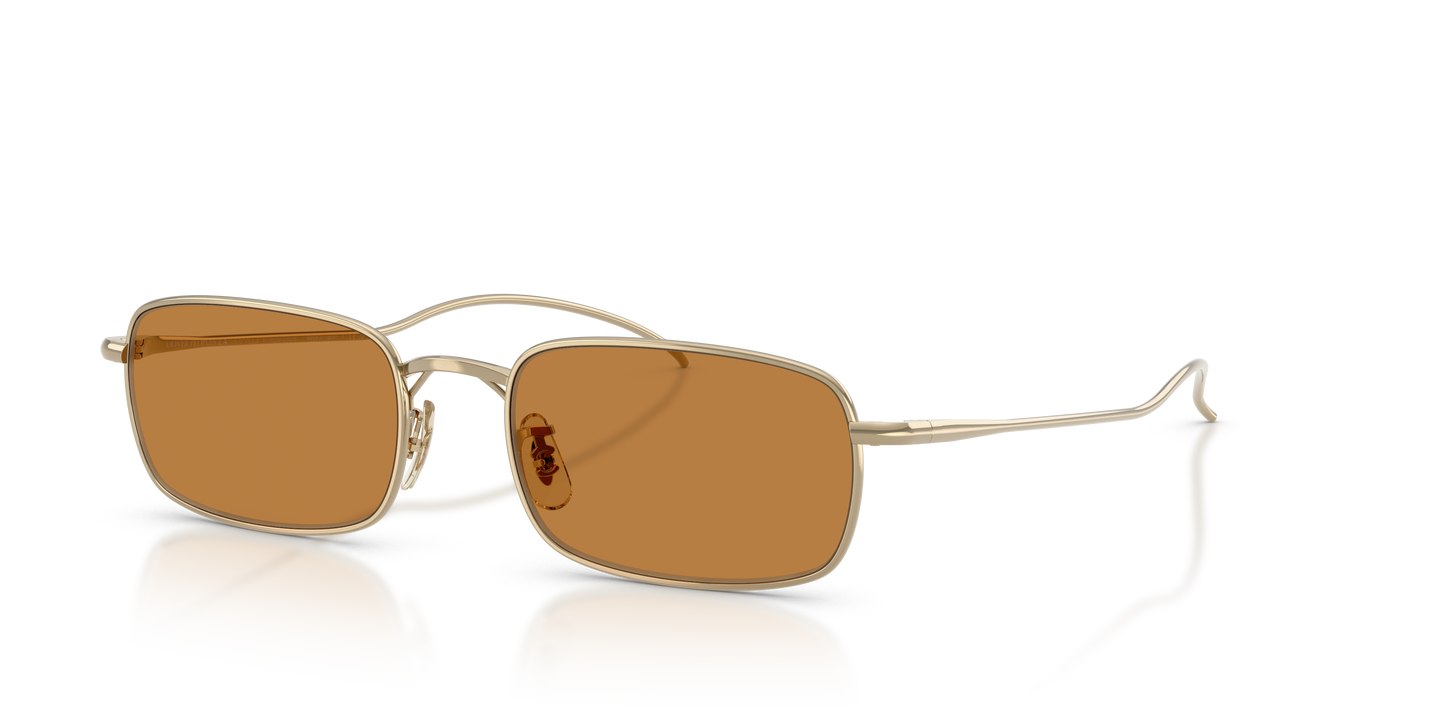 Oliver Peoples TK-14 with Gold frame and Cognac lenses | Oliver