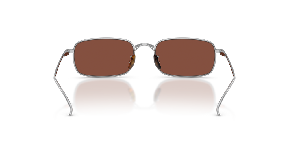 Oliver Peoples TK-14 with Silver frame and Burgundy lenses