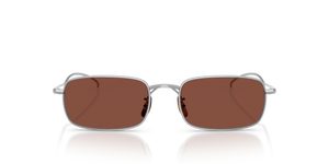 Sie Oliver Peoples TK-14 mit Silber Gestell und Rot Gläsern - Das Bild 2