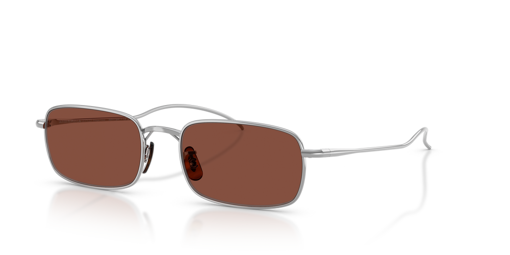 Sie Oliver Peoples TK-14 mit Silber Gestell und Rot Gläsern - Das Bild 1
