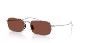 Sie Oliver Peoples TK-14 mit Silber Gestell und Rot Gläsern - Das Bild 1