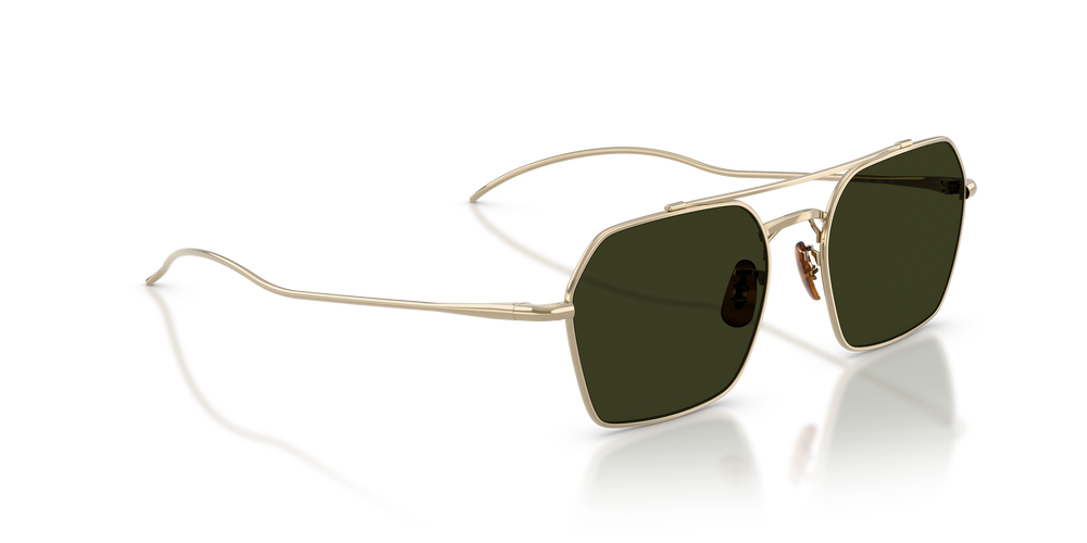 Oliver Peoples TK-15 with Gold frame and Green lenses - Image 3