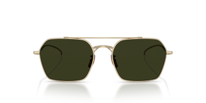 Oliver Peoples TK-15 with Gold frame and Green lenses - Image 2