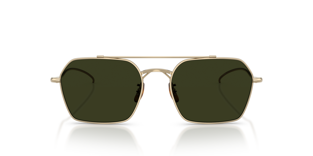 Oliver Peoples TK-15 with Gold frame and Green lenses - Image 2
