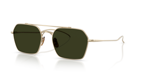 Oliver Peoples TK-15 with Gold frame and Green lenses - Image 1