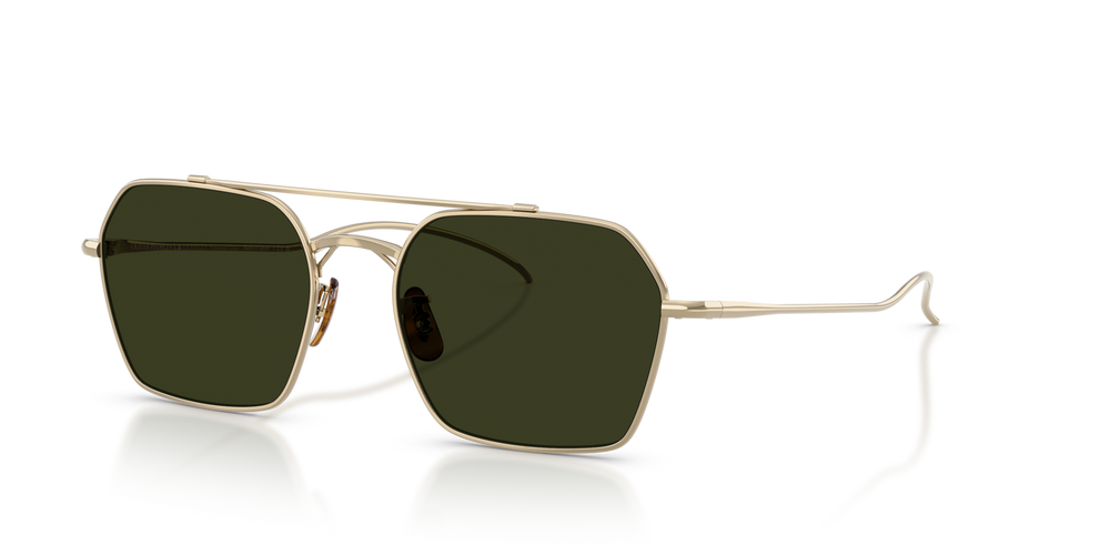 Oliver Peoples TK-15 avec une monture Or et des verres Vert - image 1