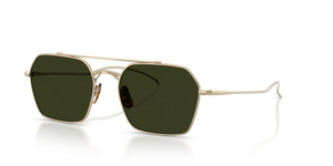 Oliver Peoples TK-15 avec une monture Or et des verres Vert - image 1