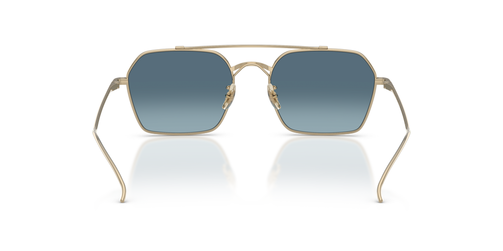 Oliver Peoples TK-15 con montura Oro y lentes Azul - El 5