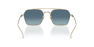 Oliver Peoples TK-15 con montura Oro y lentes Azul - El 5