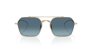 Oliver Peoples TK-15 con montura Oro y lentes Azul - El 2