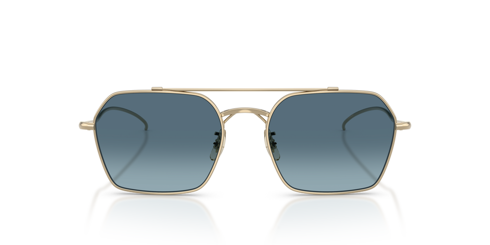 Oliver Peoples TK-15 con montatura Oro e lenti  Blu - L'immagine 2