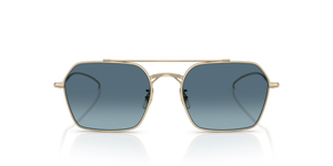 Oliver Peoples TK-15 with Gold frame and Blue lenses - image 2