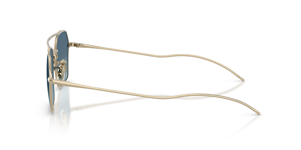 Oliver Peoples TK-15 con montura Oro y lentes Azul - El 4
