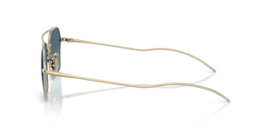 Oliver Peoples TK-15 con montura Oro y lentes Azul - El 4