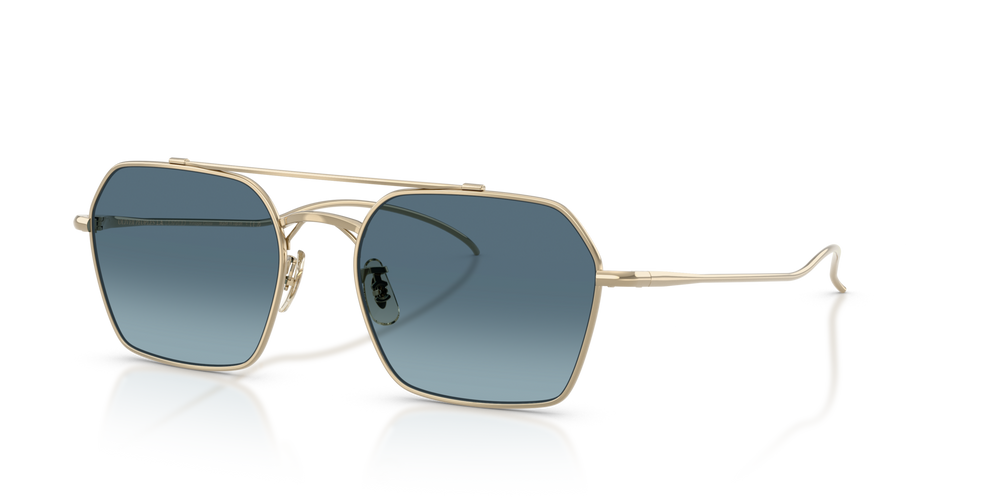 Oliver Peoples TK-15 avec une monture Or et des verres Bleu - image 3