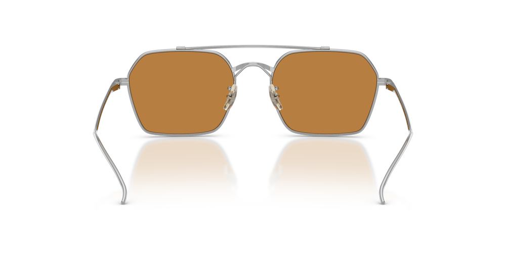 Oliver Peoples TK-15 con montura Plateado y lentes Marrón - El 5