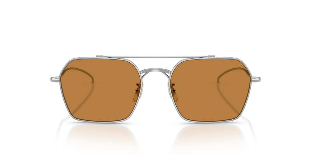 Oliver Peoples TK-15 con montura Plateado y lentes Marrón - El 2