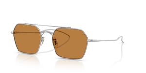 Oliver Peoples TK-15 with Silver frame and Brown lenses - image 1