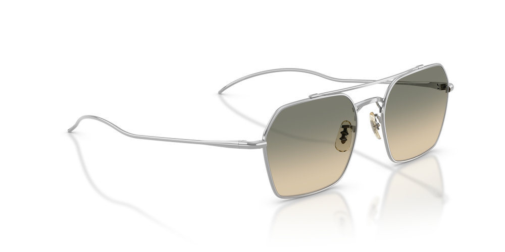 Oliver Peoples TK-15 con montura Plateado y lentes Marrón - El 3