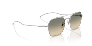 Oliver Peoples TK-15 con montura Plateado y lentes Marrón - El 3