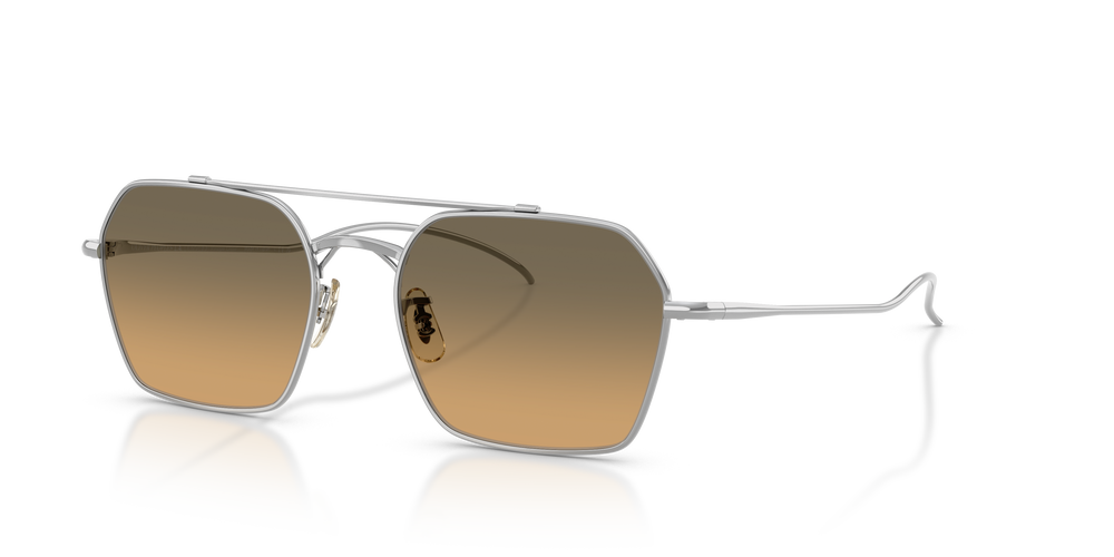 Oliver Peoples TK-15 con montura Plateado y lentes Marrón - El 7